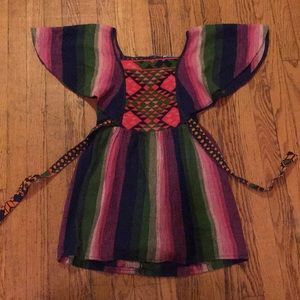 Incredible vintage woven dress/tunic xs/s